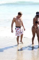 JENNETTE MCCURDY in Bikini with Friends at a Beach in Santa Monica