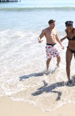 JENNETTE MCCURDY in Bikini with Friends at a Beach in Santa Monica