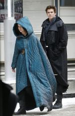 JENNIFER LAWRENCE on the Set of Mockingjay: Part 2 in Paris