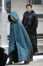JENNIFER LAWRENCE on the Set of Mockingjay: Part 2 in Paris