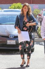 JESSICA ALBA Arrives at Her Office in Santa Monica