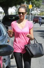 JESSICA ALBA Leaves a Gym in Los Angeles