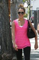 JESSICA ALBA Leaves a Gym in Los Angeles
