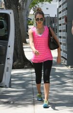 JESSICA ALBA Leaves a Gym in Los Angeles