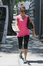 JESSICA ALBA Leaves a Gym in Los Angeles