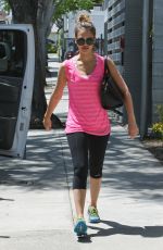 JESSICA ALBA Leaves a Gym in Los Angeles
