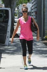 JESSICA ALBA Leaves a Gym in Los Angeles