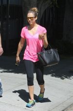 JESSICA ALBA Leaves a Gym in Los Angeles