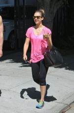 JESSICA ALBA Leaves a Gym in Los Angeles