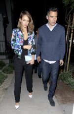 JESSICA ALBA Leaves Gracias Madre Reastaurant in West Hollywood