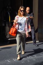 JESSICA ALBA Leaves Her Hotel in New York