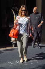 JESSICA ALBA Leaves Her Hotel in New York