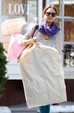 JESSICA ALBA Out and About in Brentwood