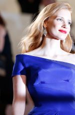 JESSICA CHASTAIN at Disappearance of Eleanor Rigby Premiere at Cannes Film Festival