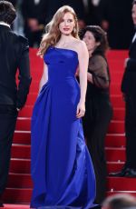JESSICA CHASTAIN at Disappearance of Eleanor Rigby Premiere at Cannes Film Festival