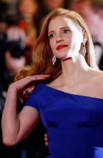 JESSICA CHASTAIN at Disappearance of Eleanor Rigby Premiere at Cannes Film Festival