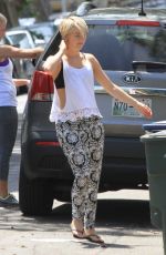 JULIANNE HOUGH Arrives to Her Home in Los Angeles