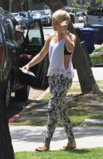 JULIANNE HOUGH Arrives to Her Home in Los Angeles