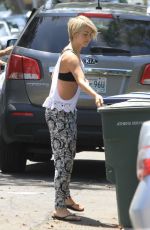 JULIANNE HOUGH Arrives to Her Home in Los Angeles