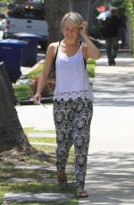 JULIANNE HOUGH Arrives to Her Home in Los Angeles