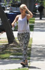 JULIANNE HOUGH Arrives to Her Home in Los Angeles
