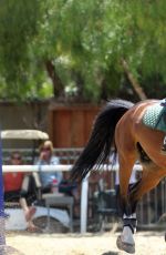 KALEY CUOCO Riding Her Horse in Los Angeles