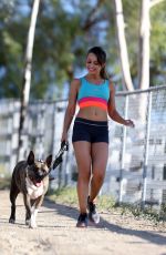 KARINA SMIRNOFF Out Hiking at a ark in Los Amgeles