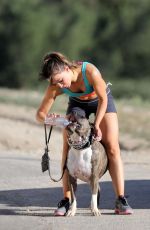 KARINA SMIRNOFF Out Hiking at a ark in Los Amgeles
