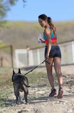 KARINA SMIRNOFF Out Hiking at a ark in Los Amgeles