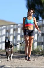 KARINA SMIRNOFF Out Hiking at a ark in Los Amgeles