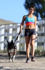 KARINA SMIRNOFF Out Hiking at a ark in Los Amgeles