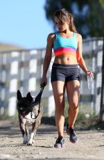 KARINA SMIRNOFF Out Hiking at a ark in Los Amgeles