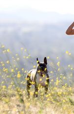 KARINA SMIRNOFF Out Hiking at a ark in Los Amgeles