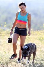 KARINA SMIRNOFF Out Hiking at a ark in Los Amgeles
