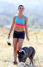 KARINA SMIRNOFF Out Hiking at a ark in Los Amgeles
