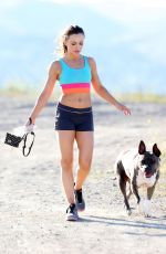 KARINA SMIRNOFF Out Hiking at a ark in Los Amgeles