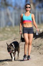 KARINA SMIRNOFF Out Hiking at a ark in Los Amgeles