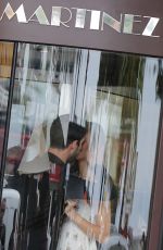 KARLIE KLOSS at a Photoshoot at Hotel Martinez in Cannes