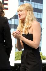 KAT DENNINGS and BETH BEHRS on the Set of Extra in Universal City