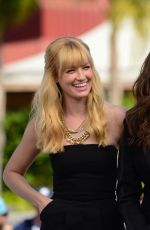 KAT DENNINGS and BETH BEHRS on the Set of Extra in Universal City