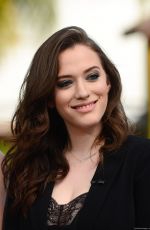 KAT DENNINGS and BETH BEHRS on the Set of Extra in Universal City
