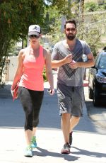 KATHERINE HEIGL in Tights Arrives at a Gym in Los Angeles