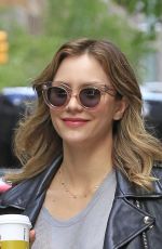 KATHERINE MCHEE Leaves the Four Seasons Hotel in New York
