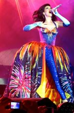 KATY PERRY Performs at Prismatic World Tour in Belfast