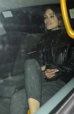 KEIRA KNIGHTLEY at Chiltern Firehouse in Lodon