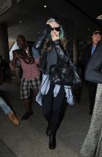 KENDALL and KYLIE JENNER at LAX Airport in Los Angeles