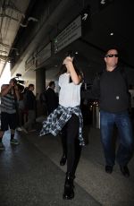 KENDALL and KYLIE JENNER at LAX Airport in Los Angeles