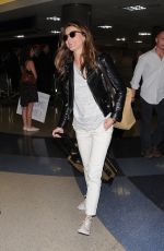 KERI RUSSEL at LAX Airport in Los Angeles