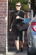 KIM KARDASHIAN in Leggings Out in Beverly Hills
