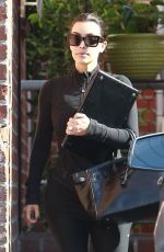 KIM KARDASHIAN in Leggings Out in Beverly Hills
